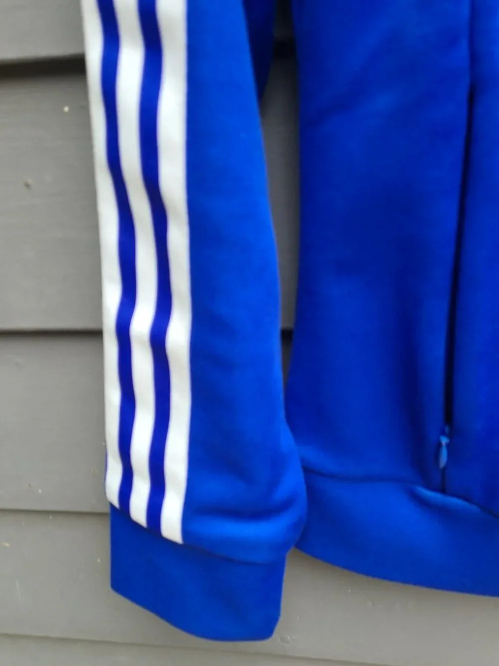 Adidas Blue White Jacket Like New Size Small